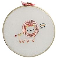 Penguin & Fish Lion Round Stitched Embroidery Kit, 8"