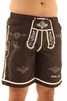 Badehose Lederhose für Herren Größe: L