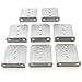 8 L Type Bunk Bracket 6 Inches Tall Hot Dipped Galvanized Boat Trailer Brackets Set