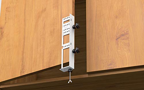 Template guide jig for cabinet knobs pulls and handles installation SimpleJig128 Door