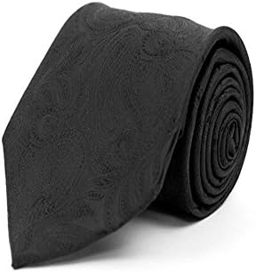 Men's Paisley Microfiber Poly Woven Wedding Neck Tie