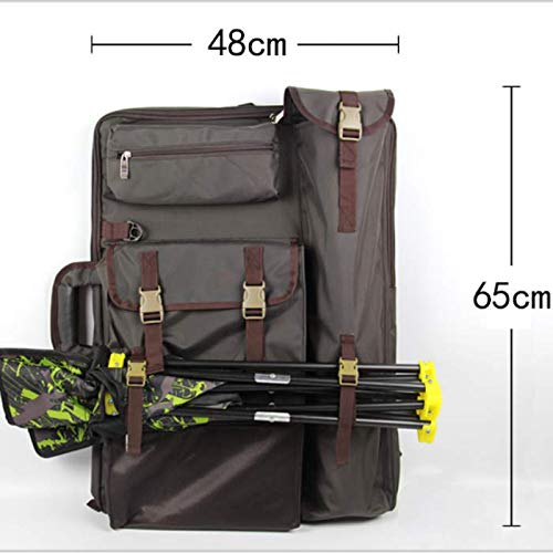 Tanchen 4K Waterproof Artist Portfolio Carry Shoulder Bag Multifunctional Drawboard Bags for Drawing Sketching Painting (Coffee)
