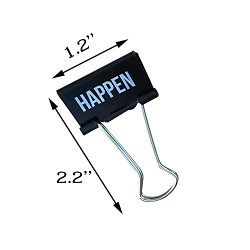 ICEBLUE Large Blue Binder Clip 1-1/5 Inch Width, 2/3-Inch Paper Holding Capacity 20-Pack