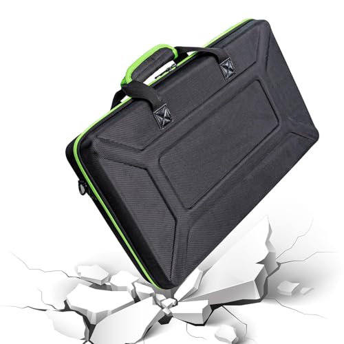 DJ Controller Case for DDJ-FLX4/ DJ 400/ DDJ-REV1, Padded DJ Controller Bag with 5 Pockets for Laptop, Headphones, Cables, DJ Carrying Case with Adjustable Shoulder Strap