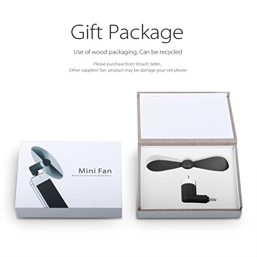 Stouch Mini Portable Dock Cool Cooler Rotating Fan for 8 Pin Lightning iPhone 7 Plus 6 plus 5s 5 iPad mini air - Black Electronics, Computers & Accessories, Computer Accessories & Peripherals, Cables & Interconnects