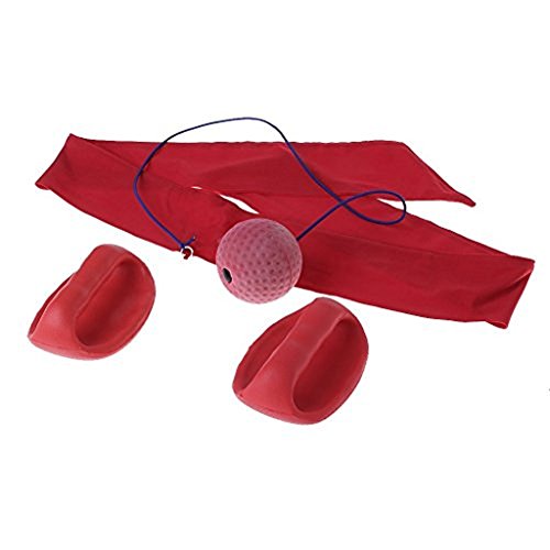 Boxing Reflex Ball Winter Indoor Fitness Training Reactions and Speed Sports Portable Gym Boxer Fight Punching Ball with Head Band and Gloves Decompression Equipment