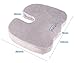 Cushina Coccyx Cushion - Premium Memory Foam Orthopedic Seat Cushion Support for The Relief of Sciatica and Lower Back Pain. Sit in Comfort on Home, Office Chairs and Car Seats