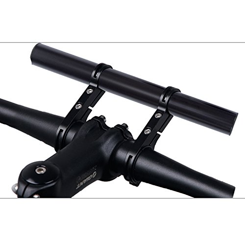 Hakkin Bike Extension Cycling Lightweight Carbon Fiber Bicycle Speedometer Phone Holder Mount,31.8MM with Aluminum Alloy Bracket Fits on to Your Bike Handle Bars to Add Extra Storage Space for Bike - Thumbnail 2
