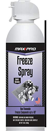 MAX Professional 7777 Blow Off Freeze Spray Electronic Component Cooler (10 oz, 2-Pack)