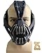 Xcoser Bane Mask Replica Gunmetal Version Adult Size for Batman the Dark Knight Rises