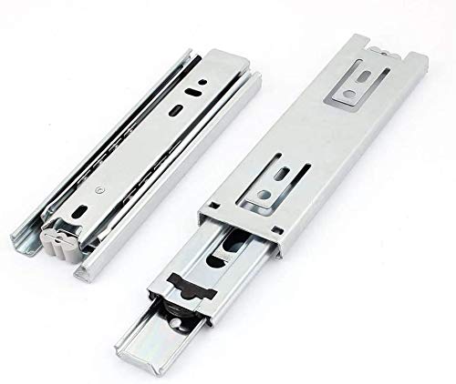 MroMax Ball Bearing Side Mount Drawer Slides, Full Extension,6-Inch,45mm Width Capacity,1 Pair