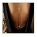 Alinay Retro Fashion Rhinestone The Sexy Back Necklace Body Chain Bikini Chain (style01)