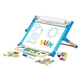 Melissa & Doug Deluxe Double-Sided Tabletop Easel (Arts & Crafts, 42 Pieces, 17.5" H x 20.75" W x 2.75" L, Great Gift for Girls and Boys - Best for 3, 4, 5 Year Olds and Up)
