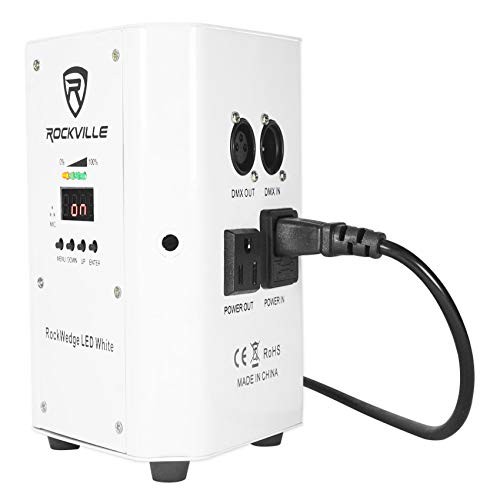 Rockville (6) Battery Wireless Par Lights+Charging Case (ROCKWEDGE PACKAGE WHITE) Pricepulse