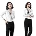 HANERDUN Womens Tie Bowtie Ladies Pre Tied Silk Necktie Costume Accessory Gift Idea Black