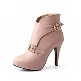 Carol Shoes Fashion Women's Hot Sale Western Buckle New Arrival Party Stiletto High Heels Ankle Boots