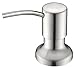 CandyHome Stainless Steel Kitchen Sink Countertop Soap Dispenser Built in Hand Soap Dispenser Pump, Large Capacity 17 OZ Bottle, 3.15 Inch Threaded Tube for Thick Deck Installation
