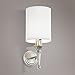 Linos Contemporary Brushed Steel Plug-in Sconce