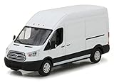 2017 Ford Transit LWB High Roof Van Oxford White 1/43 Diecast Model Car by Greenlight 86083