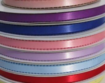 Picot-edge satin ribbon, mini, 3/16" X 40 yards, pink