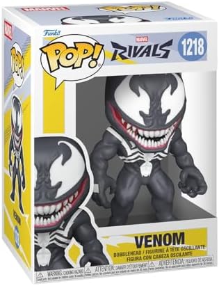 Pop! Jogos: Marvel Rivals - Venom - 1 em 6 Hipóteses de Receber a Variante Rara Chase (Blue Venom) - Estilos Podem Variar - Figura de Vinil Colecionável - Ideia de Presente - Merchandising Oficial