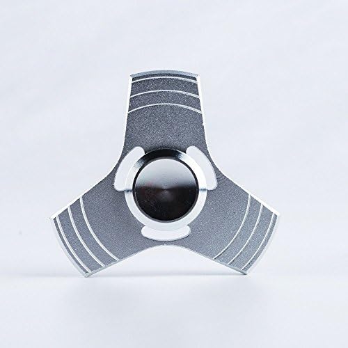 Trifecta V2 Metal FIDGET Spinner Toy for relieving ADHD, Anxiety, Boredom EDC Tri-Spinner Fidget Toy Smooth Surface Finish Ultra Durable (Silver)