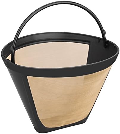 Nicelucky 4 Cone Shape Permanent Coffee Filter With Handle fits Mr. Coffee Cup Coffeemakers