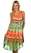 Sakkas 605 Desert Sun Caftan Dress / Cover Up - Coral / Brown - One Size