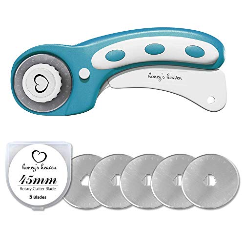 image for Honey's Heaven Rotary Cutter Set Turquoise - Quilting Kit incl. 45mm R