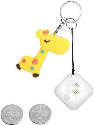 Bleken Phone Finder Key Finder Purse Tracker with Key Chain gift Replaceable Battery White