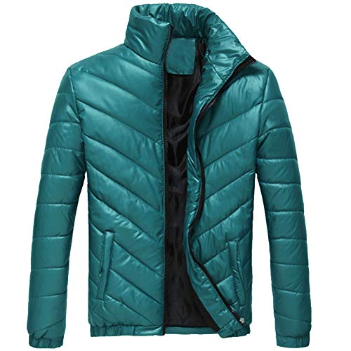 Suits & Sport Coats,NRUTUP Men's Twill Casual Down Jacket Cotton Coat Active Tracksuits Athletic Supporters(Green,S)