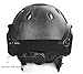 Jadedragon PJ Tactical Fast Helmet & Protect Ear Foldable Double Straps Half Face Mesh Mask & Goggle (Black Python Lines)