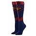 DC Comics Superman Suit Sequin Cuff Knee High Socks