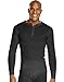 Hanes X-Temp Men`s Thermal Henley, 14510, M, Black