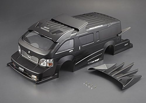 Amazon Kb1 10スケール バニングカー ハイエース風 怒りの天使 装済み完成ボディ デカール プラパーツ ライトバケット装着済み ホイールベース 257ｍｍ 195ｍｍ幅 ポリカボディー ブラック Tb ラジコン ドローン 通販