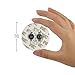 Accmor 6 PCS Wine Bottle Lights, 6 LEDs Sticker Coaster Discs Lights for Wine Liquor Bottle Clear Glass Decoration for Halloween Party, Wedding, Bar, Christmas(UL Certified, Cool White)