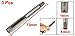 uxcell 3 Pcs M10 x 1.5mm Metric Taper Plug Bottoming Taps Screw Thread Hand Tap Set Tapping Threading Machinist Repair DIY Tools