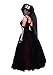 Dreamgirl Women's Ms. Bones Zombie Bride Costume, Black, Small