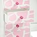 Teamson Kids - Fashion Prints Jewelry Armoire - Giraffe (Baby Pink/White)