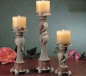 Sea Shell Décor Candle Set of 3