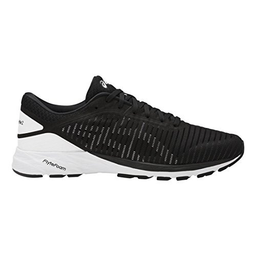 ASICS Mens Dynaflyte 2 Running Shoe 2 Black/White/Carbon Size 14