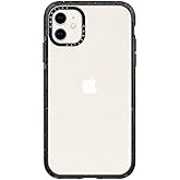 CASETiFY Impact Slim & Shock-Absorbent iPhone 11 Case - Black Clear, Wireless Charging Compatible