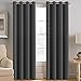 H.VERSAILTEX Blackout Curtains for Bedroom Thermal Insulated Curtains Grey Window Shades, Energy Efficient Noise Reducing Curtains Drapes for Living Room - 52'W by 84'L - Charcoal Gray - One Panel