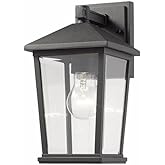 Z-Lite 568S-BK 1 Light Outdoor Wall Sconce, Black