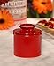 The Original Butter Bell Crock by L. Tremain, Retro & Matte Collection - Maraschino Red