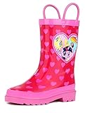 My Little Pony Rainbow Girl's Pink Rain Boots - Size 12 Little Kid