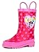 Hasbro Kids Girls' My Little Pony Rainbow Character Printed Waterproof Easy-On Rubber Rain Boots (Toddler/Little Kids)