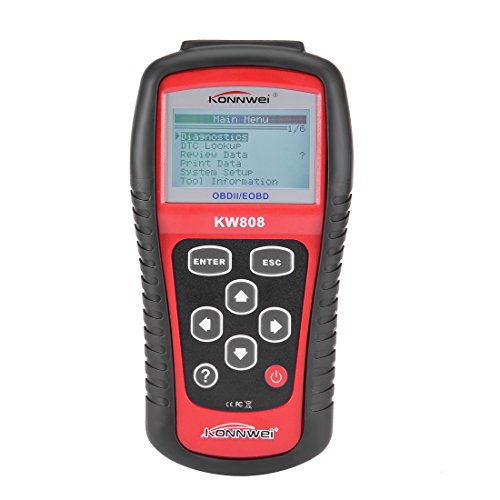 uxcell KONNWEI Authorized KW808 General Purpose Vehicle Auto OBDII EOBD Scanner Reader OBD2 Diagnostic Scan Tool OBD2 II Errors Code Reader