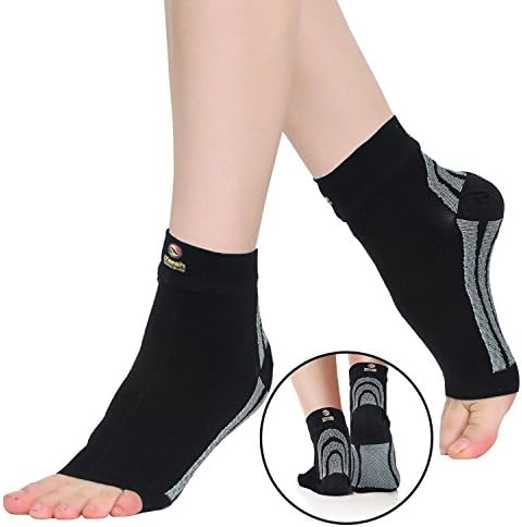 Plantar Fasciitis Socks &amp; Compression Foot Sleeves for Men &amp; Woman-Ideal For Heel Spur,Ankle &amp; Arch Support - Great for Runners &amp; Athletes- Best Ankle Support Socks