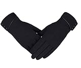 Women Touchscreen Phone Texting Polyester Windproof Winter Gloves one size fits all
